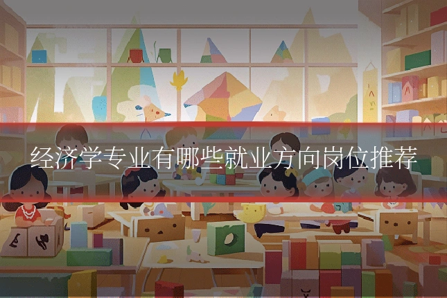 经济学专业有哪些就业方向岗位推荐