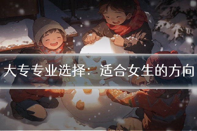 大专专业选择：适合女生的方向