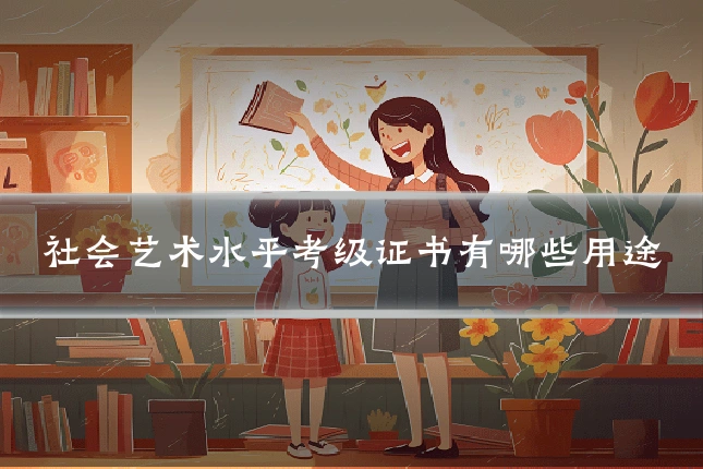 社会艺术水平考级证书有哪些用途