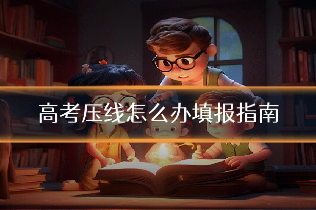 高考压线怎么办填报指南