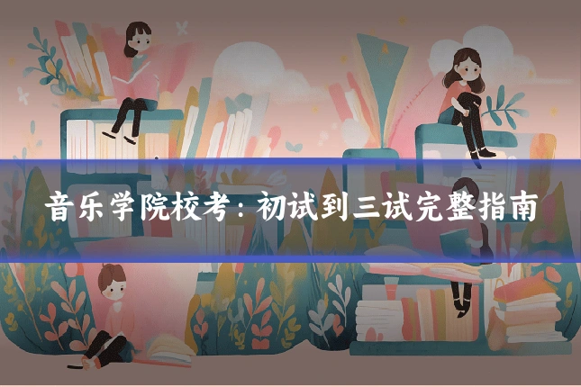 音乐学院校考:初试到三试完整指南