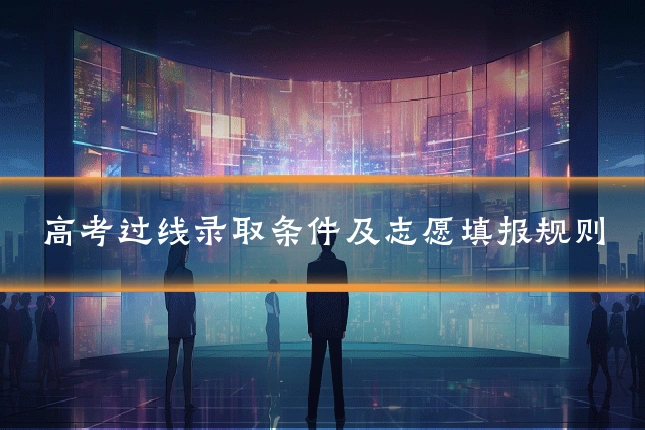 高考过线录取条件及志愿填报规则