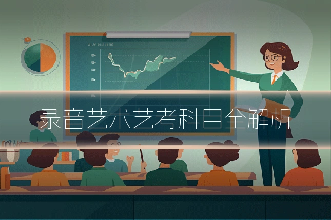 录音艺术艺考科目全解析