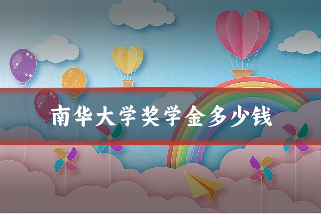 南华大学奖学金多少钱