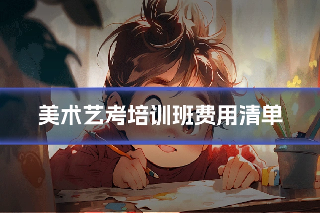 美术艺考培训班费用清单