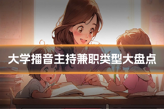 大学播音主持兼职类型大盘点