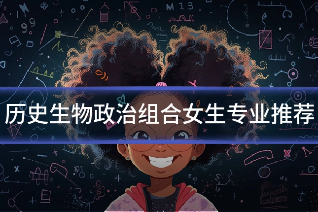 历史生物政治组合女生专业推荐