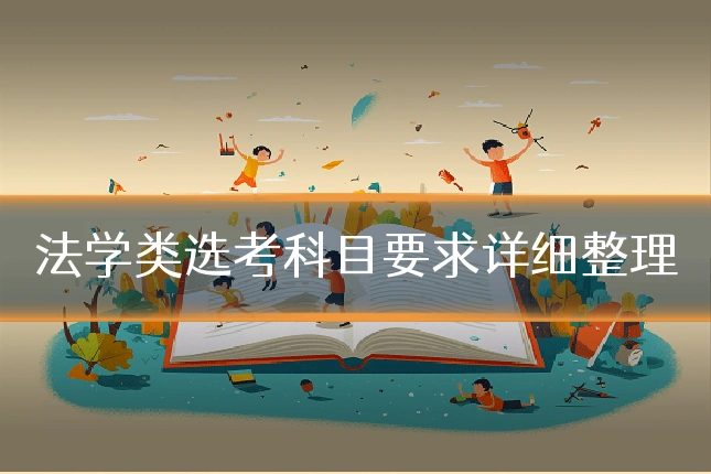 法学类选考科目要求详细整理