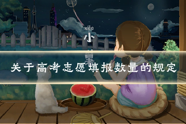关于高考志愿填报数量的规定