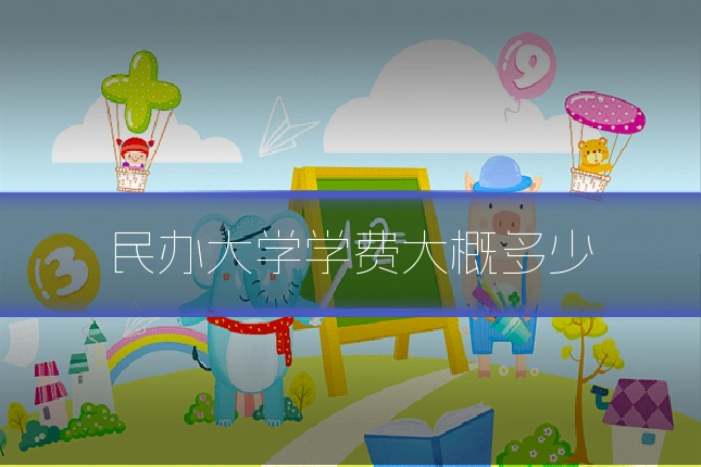 民办大学学费大概多少
