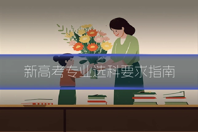 新高考专业选科要求指南
