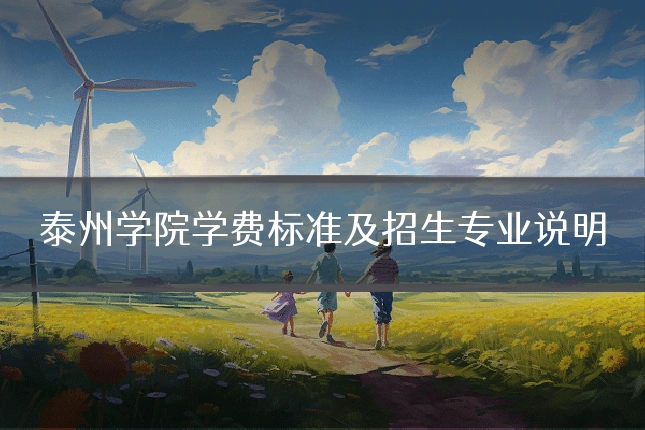泰州学院学费标准及招生专业说明