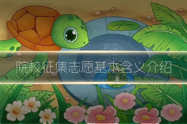院校征集志愿基本含义介绍