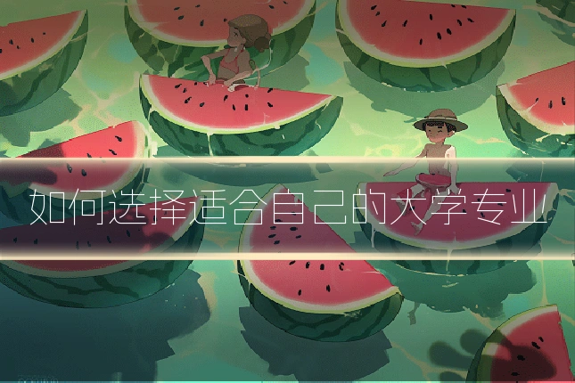 如何选择适合自己的大学专业