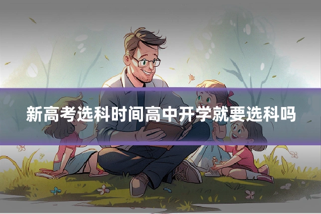 新高考选科时间高中开学就要选科吗