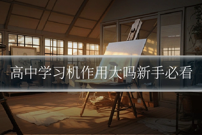 高中学习机作用大吗新手必看