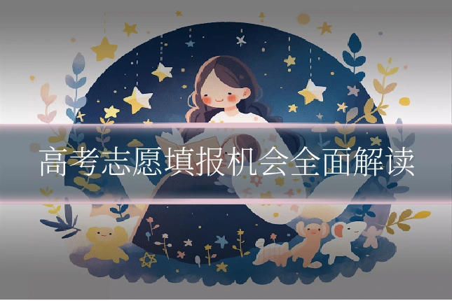 高考志愿填报机会全面解读