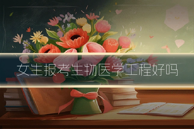 女生报考生物医学工程好吗