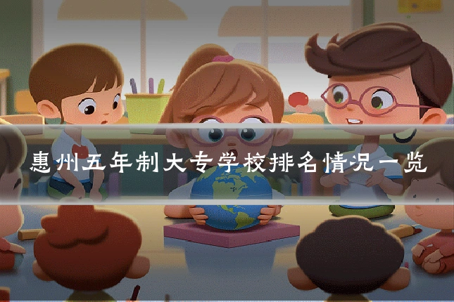 惠州五年制大专学校排名情况一览