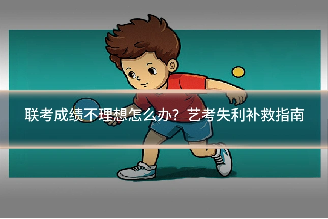 联考成绩不理想怎么办?艺考失利补救指南