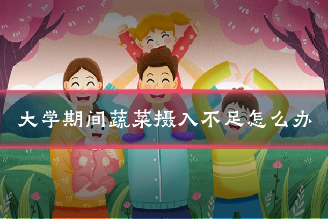 大学期间蔬菜摄入不足怎么办