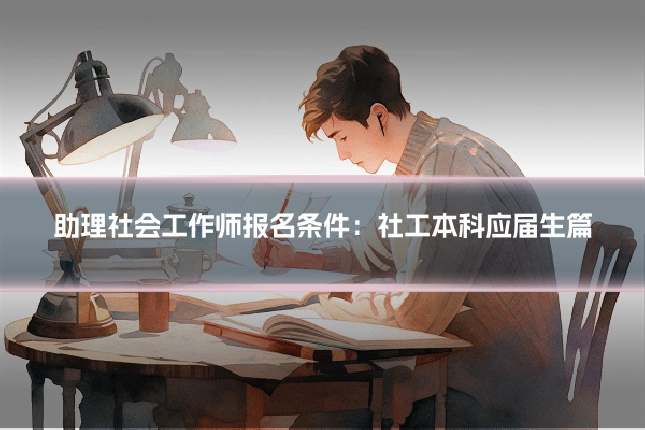 助理社会工作师报名条件:社工本科应届生篇