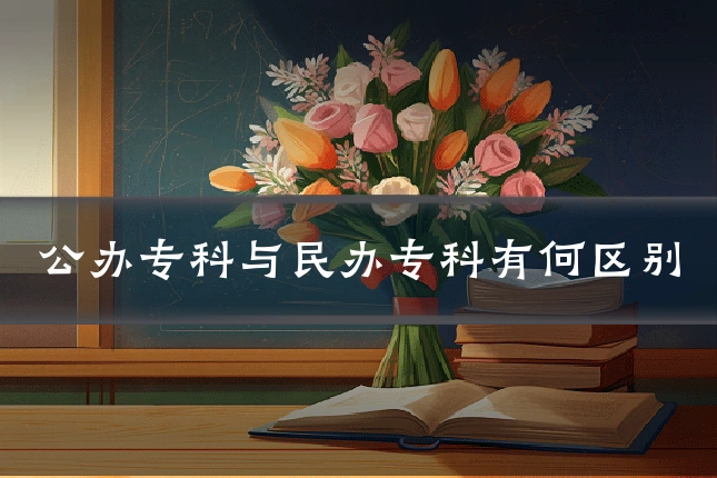 公办专科与民办专科有何区别