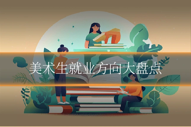 美术生就业方向大盘点