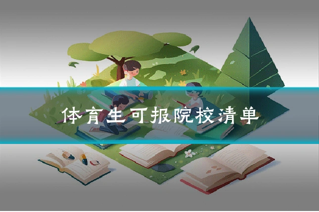 体育生可报院校清单