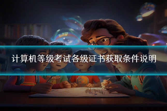 计算机等级考试各级证书获取条件说明