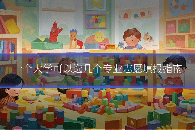 一个大学可以选几个专业志愿填报指南