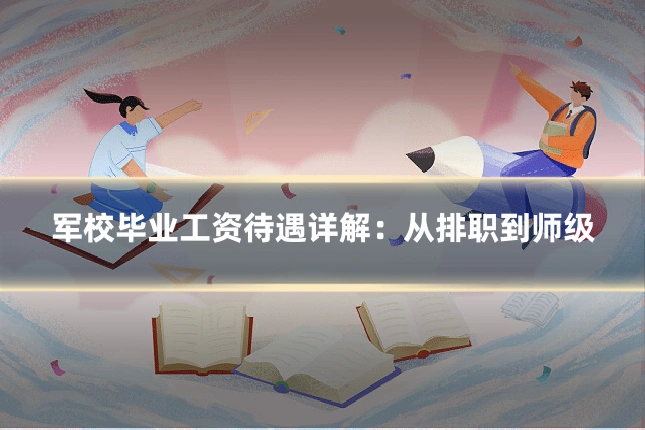 军校毕业工资待遇详解：从排职到师级