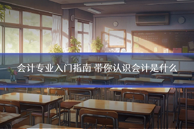 会计专业入门指南 带你认识会计是什么
