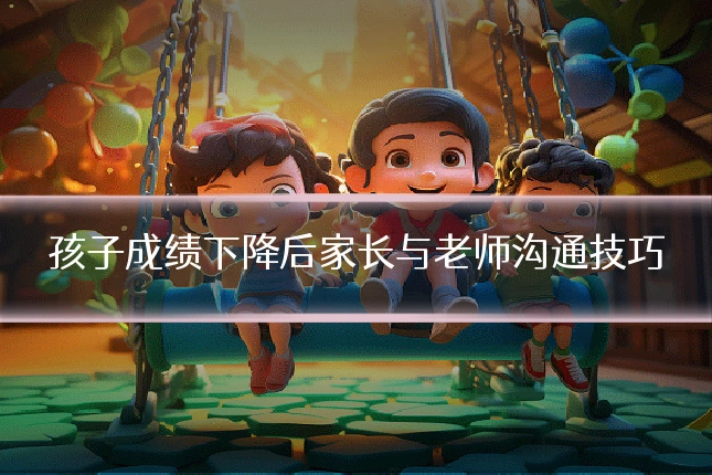 孩子成绩下降后家长与老师沟通技巧