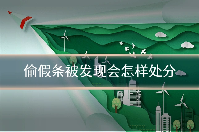 偷假条被发现会怎样处分