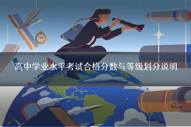 高中学业水平考试合格分数与等级划分说明