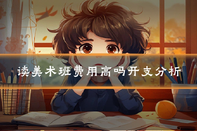 读美术班费用高吗开支分析
