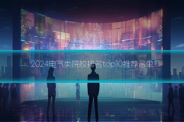 2024电气类院校排名top10推荐名单