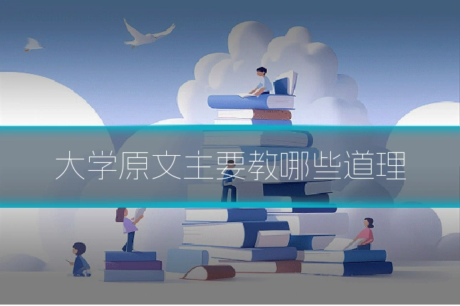 大学原文主要教哪些道理
