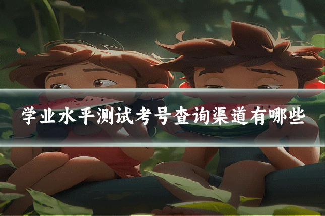学业水平测试考号查询渠道有哪些
