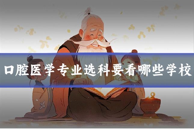 口腔医学专业选科要看哪些学校