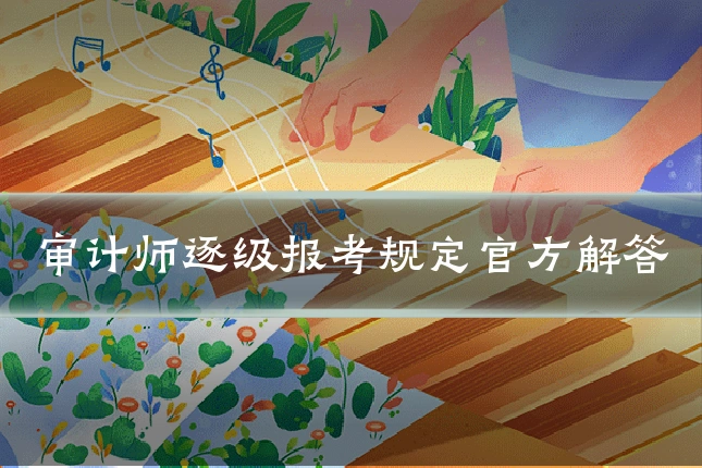 审计师逐级报考规定官方解答