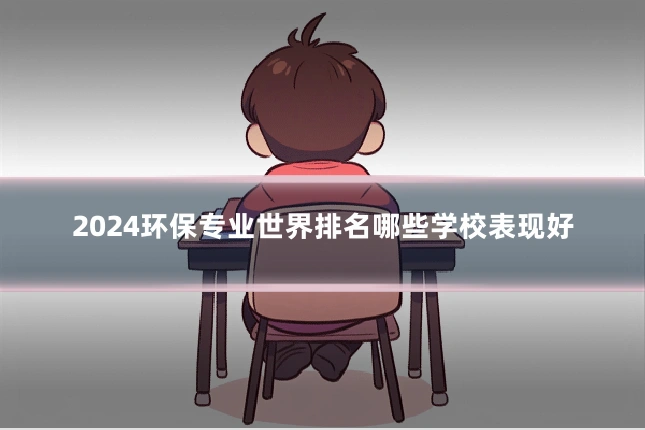 2024环保专业世界排名哪些学校表现好