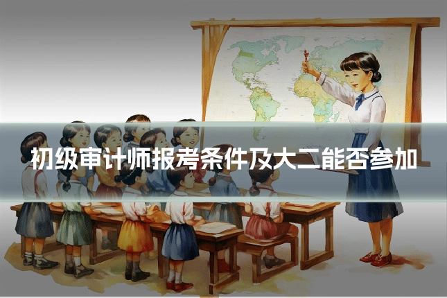 初级审计师报考条件及大二能否参加