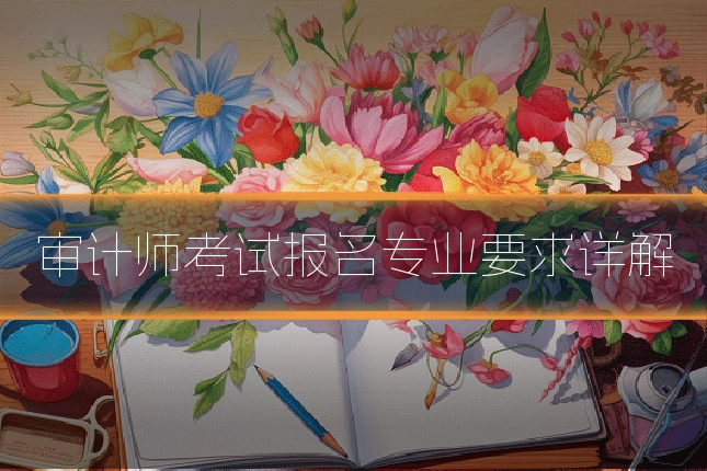 审计师考试报名专业要求详解