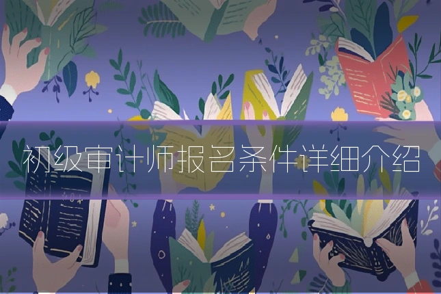 初级审计师报名条件详细介绍