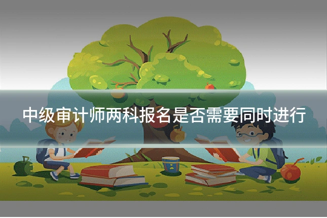 中级审计师两科报名是否需要同时进行