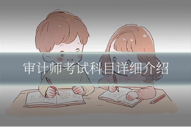 审计师考试科目详细介绍