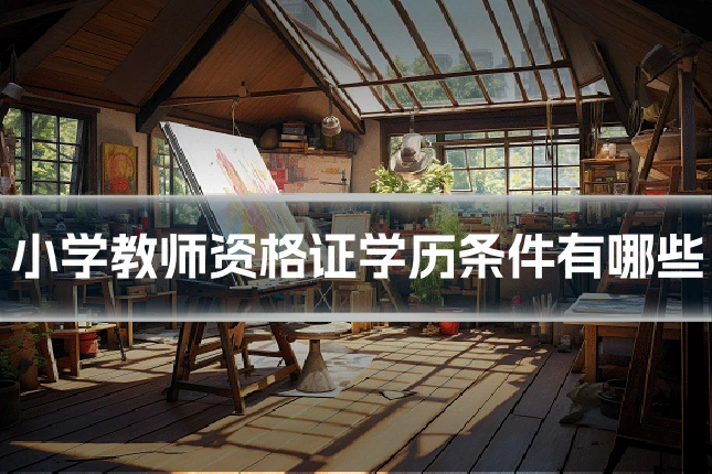 小学教师资格证学历条件有哪些