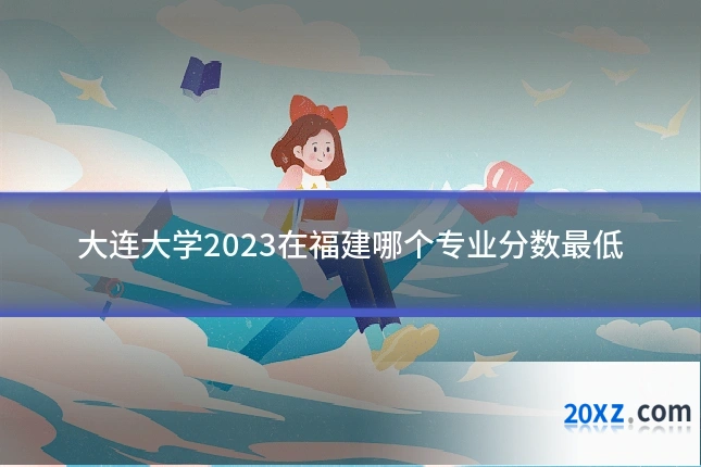 大连大学2023在福建哪个专业分数最低